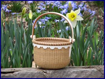 Ivory Petticoat Basket